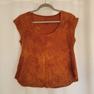 Calico Alchemy Babydoll Top - Rust
